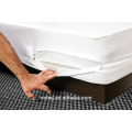 Wholesale 100% Cotton full size hotel solid color Mattress Pad with zipper